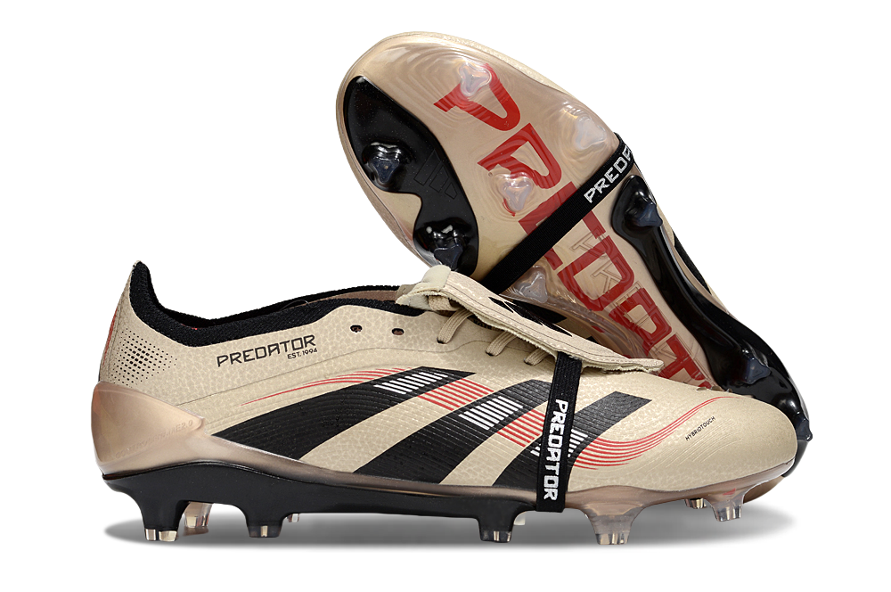 adidas 25 Predator Elite Tongue FT FG  Soccer Boots Cleats Shoes RED-WH