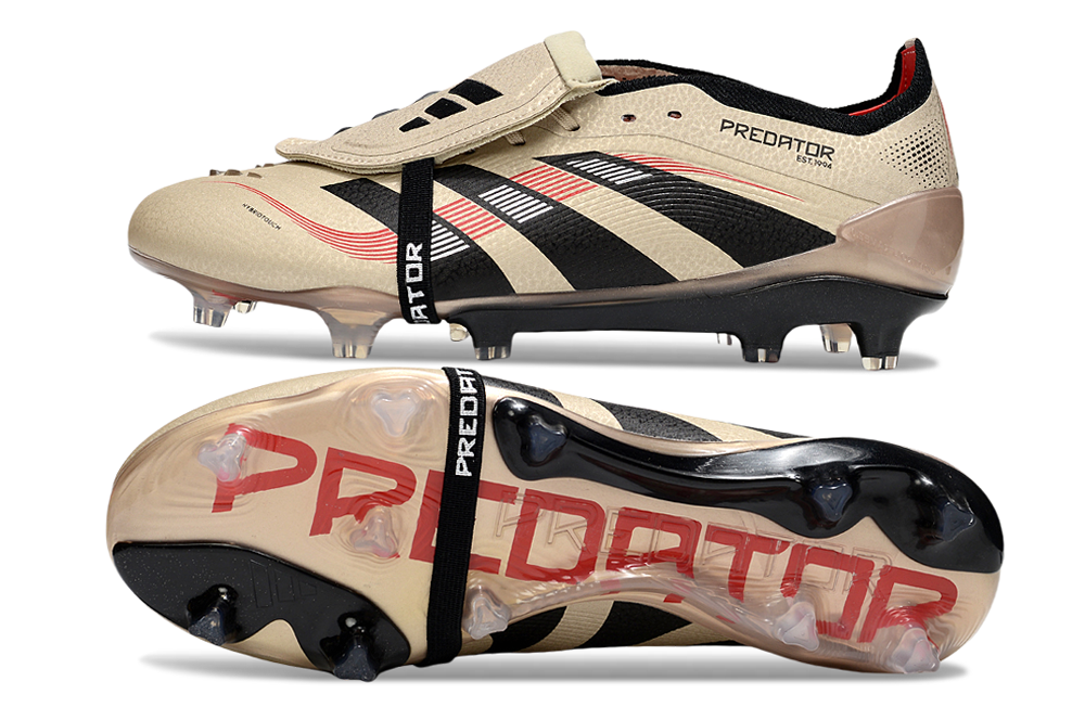 adidas 25 Predator Elite Tongue FT FG  Soccer Boots Cleats Shoes RED-WH