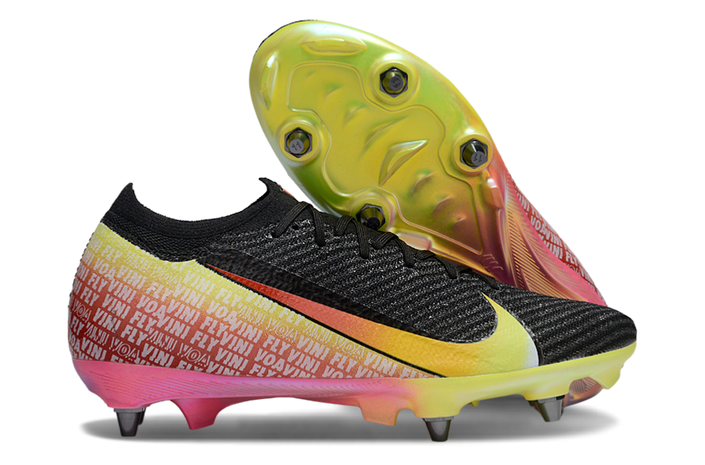 Nike Air Zoom Mercurial Vapor 16 Elite SG-Pro Anti-Clog Football Soccer Cleats Boots PNK-YLW