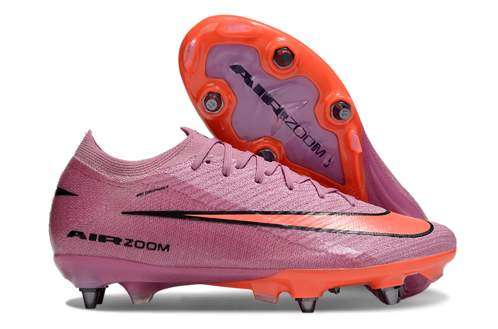 Nike Air Zoom Mercurial Vapor 16 Elite SG-Pro Anti-Clog Football Soccer Cleats Boots PNK-YLW