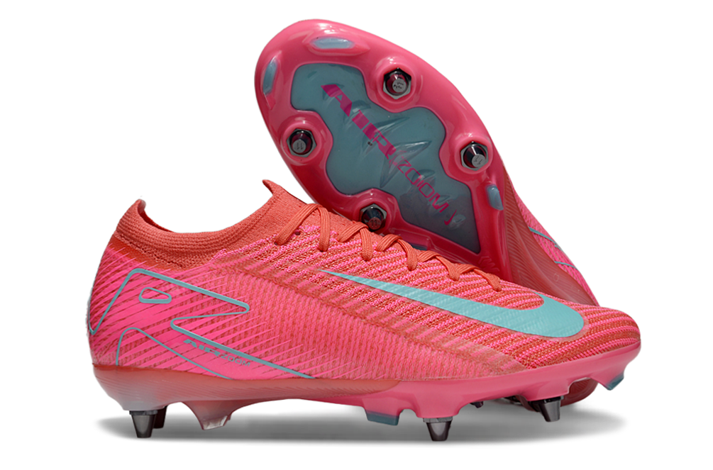 Nike Air Zoom Mercurial Vapor 16 Elite SG-Pro Anti-Clog Football Soccer Cleats Boots PNK-YLW