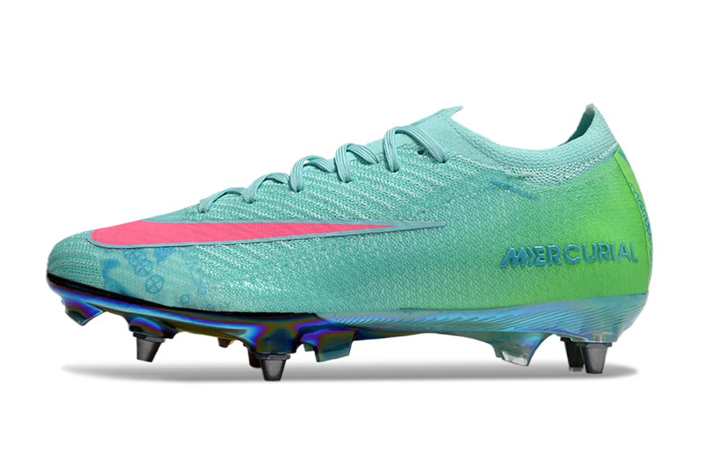 Nike Air Zoom Mercurial Vapor 16 Elite SG-Pro Anti-Clog Football Soccer Cleats Boots PNK-YLW