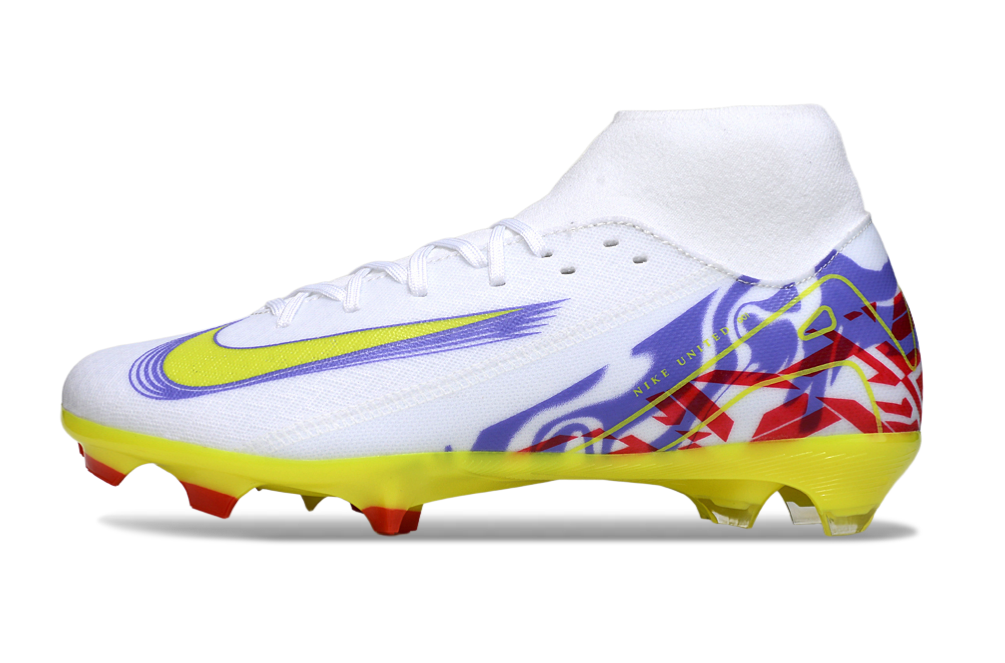 Nike Air Zoom Mercurial Superfly 10 Academy FG Football Soccer Cleats Boots PRP-WHT