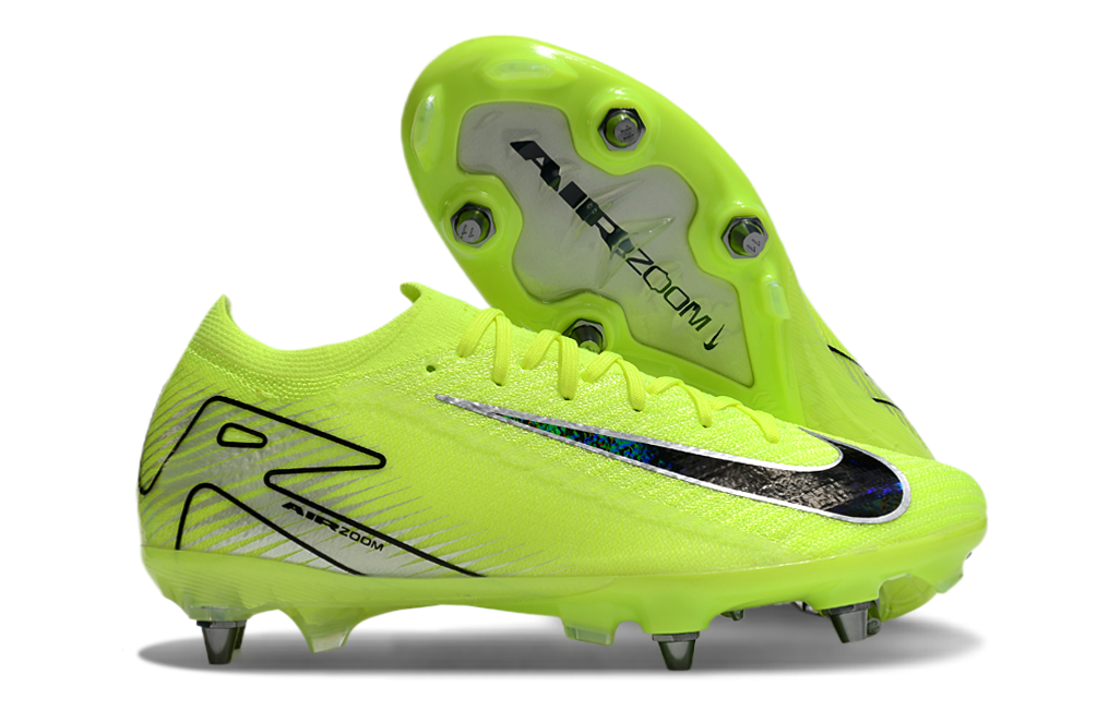 Nike Air Zoom Mercurial Vapor 16 Elite SG-Pro Anti-Clog Football Soccer Cleats Boots PRP-GRN