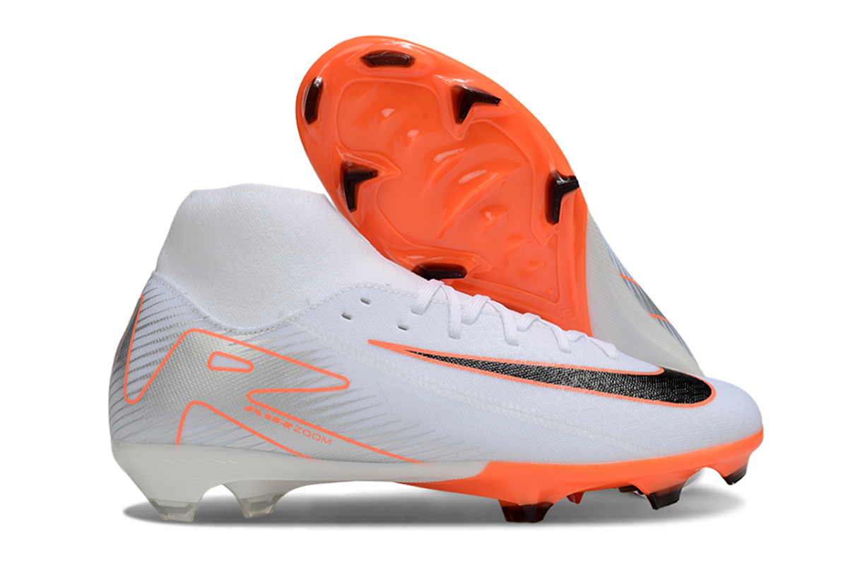 Nike Air Zoom Mercurial Superfly 10 Academy FG Football Soccer Cleats Boots PRP-WHT