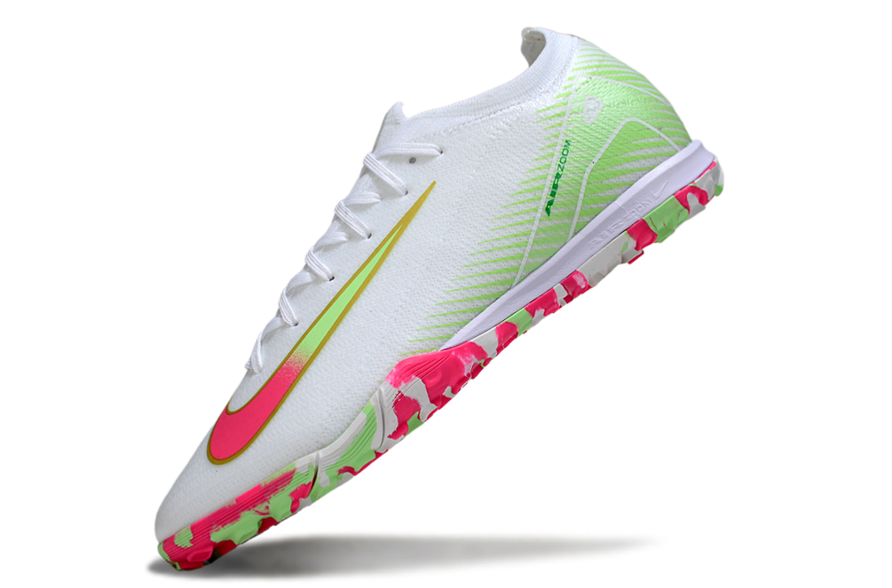 Nike Air Zoom Mercurial Vapor 16 Elite TF Football Soccer Cleats Boots PNK-GRN-WHT