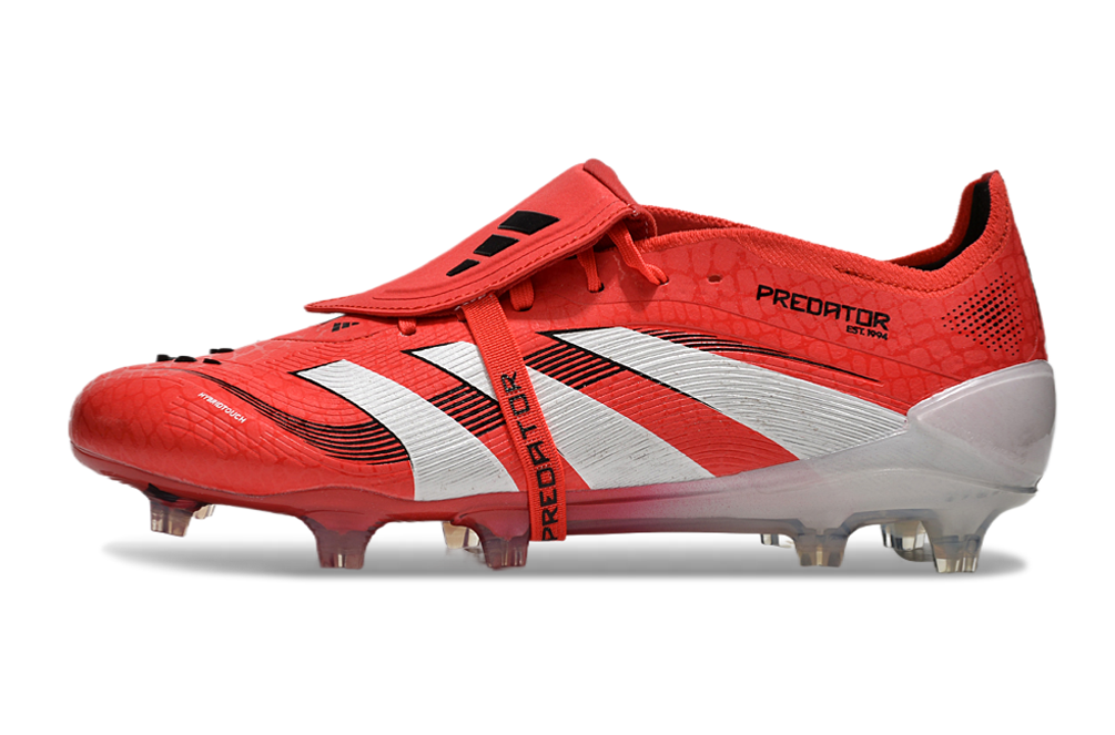 adidas 25 Predator Elite Tongue FT FG  Soccer Boots Cleats Shoes RED-WH