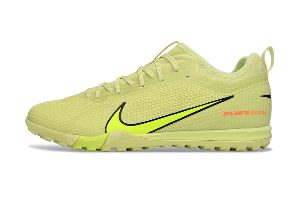 Nike Air Zoom Mercurial Vapor 15 Pro TF - Professional Turf Soccer Cleats Boots Shoes-GRN-PNK-ORG