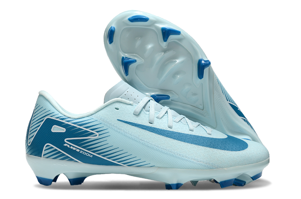 NIKE AIR ZOOM MERCURIAL VAPOR XVI ACADEMY X MBAPPE FGMG Soccer Boots Cleats Shoes BLU