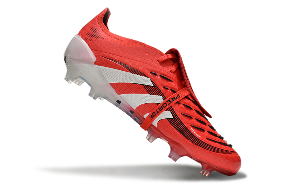 adidas 25 Predator Elite Tongue FT FG  Soccer Boots Cleats Shoes RED-WH