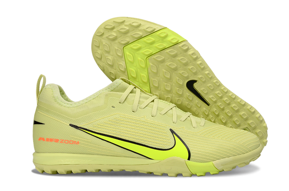 Nike Air Zoom Mercurial Vapor 15 Pro TF - Professional Turf Soccer Cleats Boots Shoes-GRN-PNK-ORG