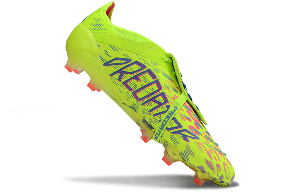 adidas 25 Predator Elite Tongue FT FG  Soccer Boots Cleats Shoes GRN-GLD