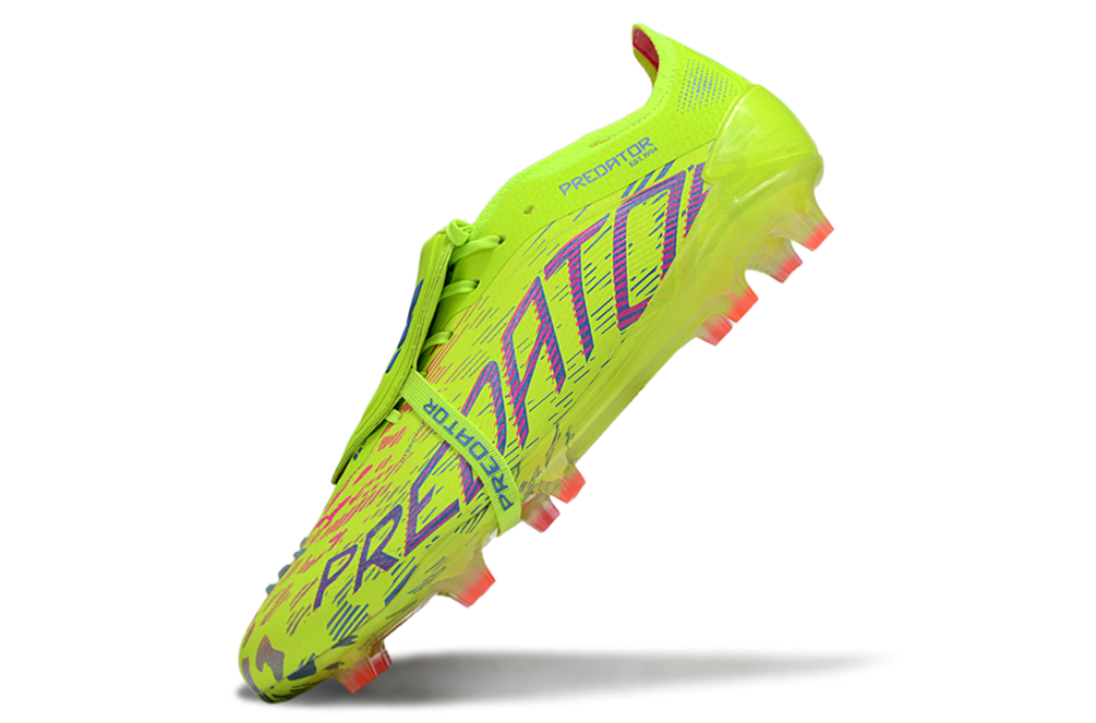 adidas 25 Predator Elite Tongue FT FG  Soccer Boots Cleats Shoes GRN-GLD