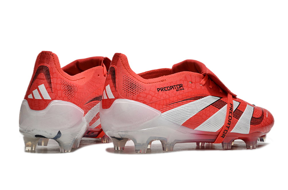 adidas 25 Predator Elite Tongue FT FG  Soccer Boots Cleats Shoes RED-WH