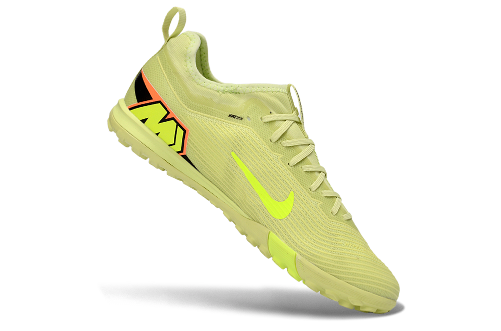 Nike Air Zoom Mercurial Vapor 15 Pro TF - Professional Turf Soccer Cleats Boots Shoes-GRN-PNK-ORG