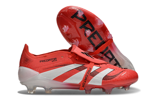 adidas 25 Predator Elite Tongue FT FG  Soccer Boots Cleats Shoes RED-WH