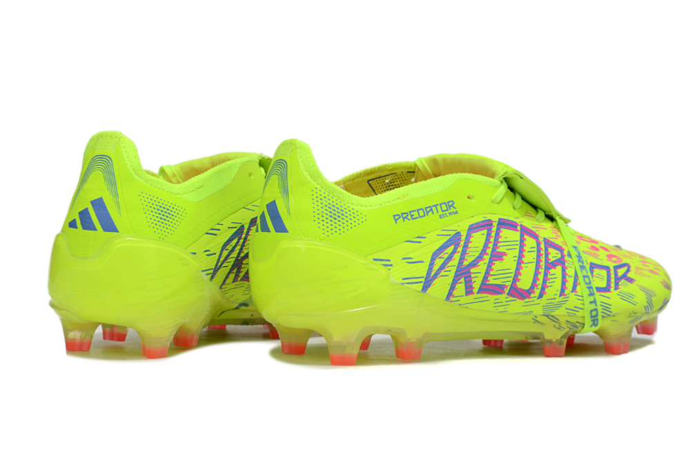 adidas 25 Predator Elite Tongue FT FG  Soccer Boots Cleats Shoes GRN-GLD