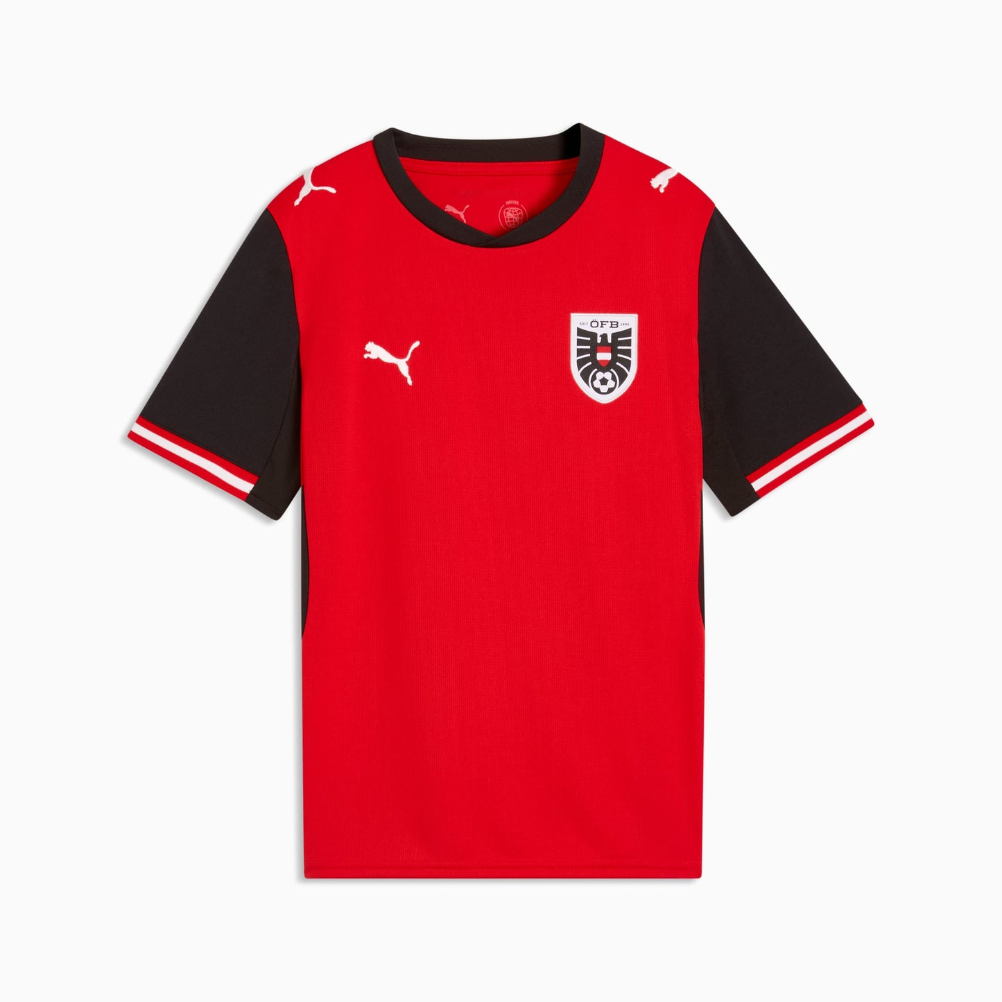 Austria 26 Home Kids Football Soccer Jersey