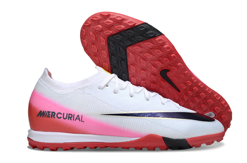 Nike Air Zoom Mercurial Vapor 16 Elite TF Football Soccer Cleats Boots PNK-GRN-WHT