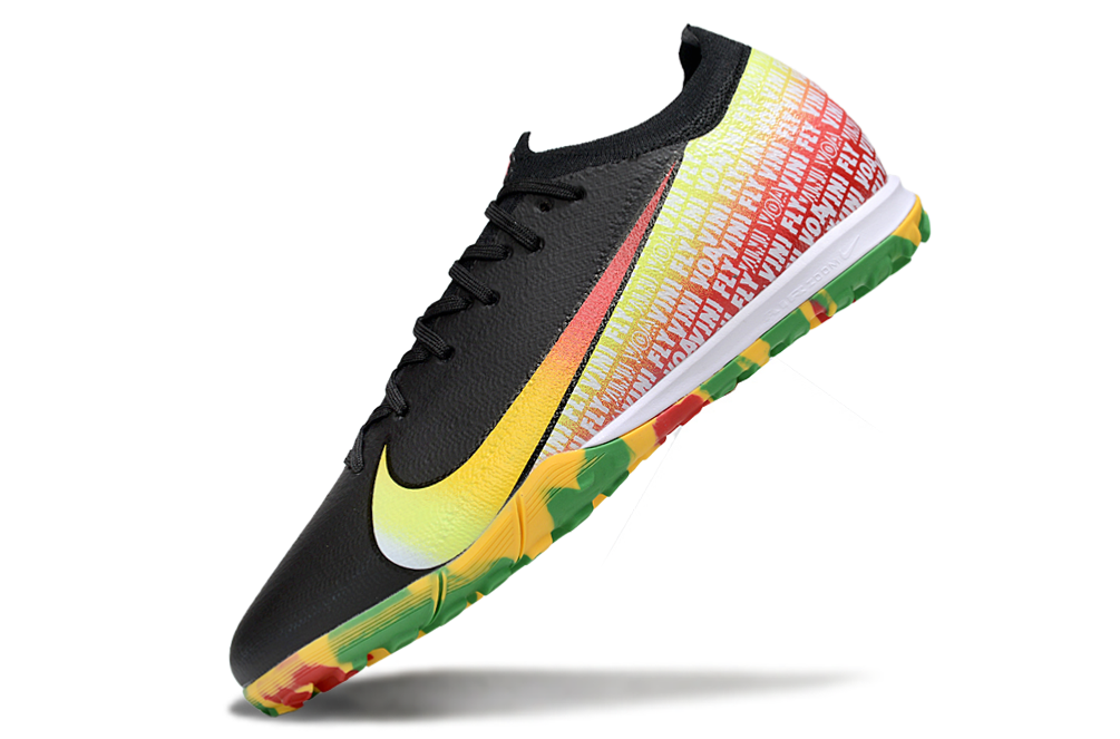 Nike Air Zoom Mercurial Vapor 16 Elite TF Football Soccer Cleats Boots YLW-BLK