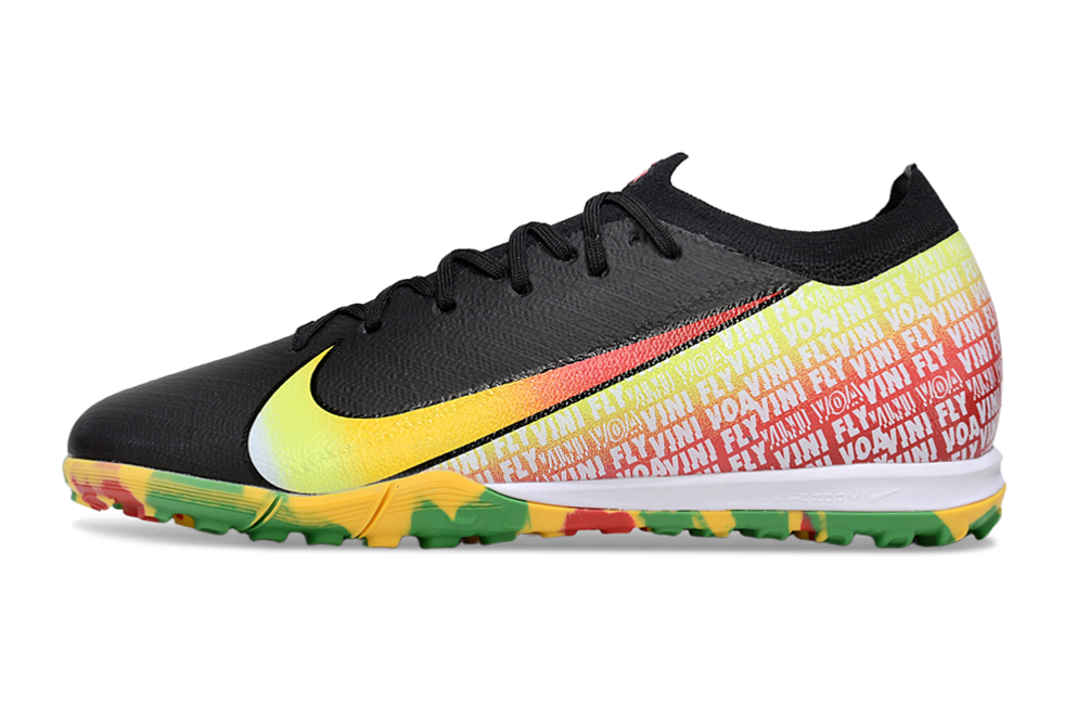 Nike Air Zoom Mercurial Vapor 16 Elite TF Football Soccer Cleats Boots YLW-BLK