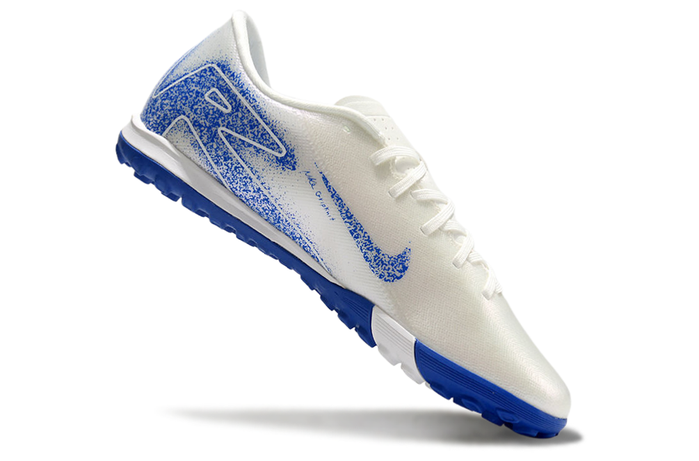 Nike Air Zoom Mercurial Vapor 16 Academy TF Football Soccer Cleats Boots WHT-BLU