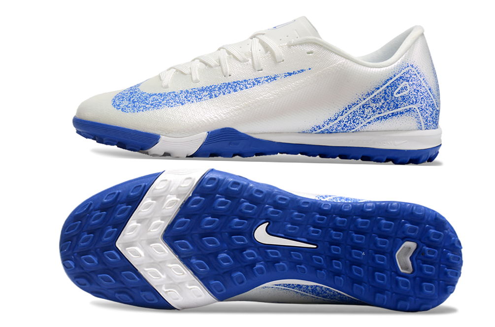 Nike Air Zoom Mercurial Vapor 16 Academy TF Football Soccer Cleats Boots WHT-BLU