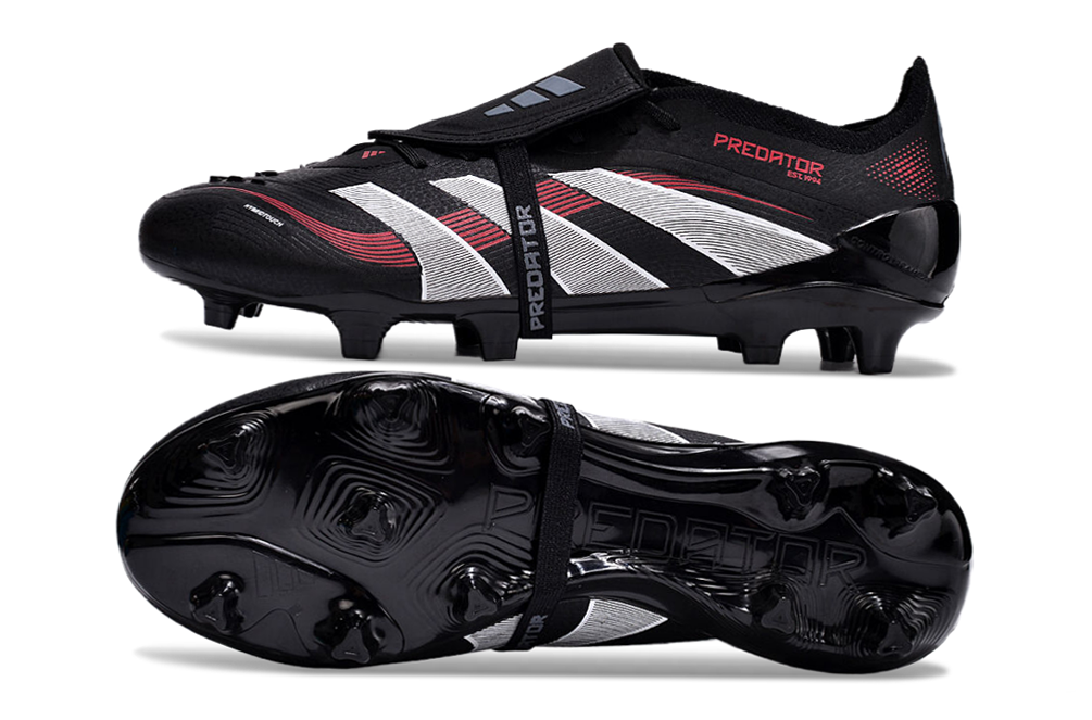 adidas 25 Predator Elite Tongue FT FG  Soccer Boots Cleats Shoes RED-WH