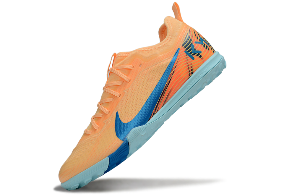 Nike Air Zoom Mercurial Vapor 15 Pro TF - Professional Turf Soccer Cleats Boots Shoes-GRN-PNK-ORG