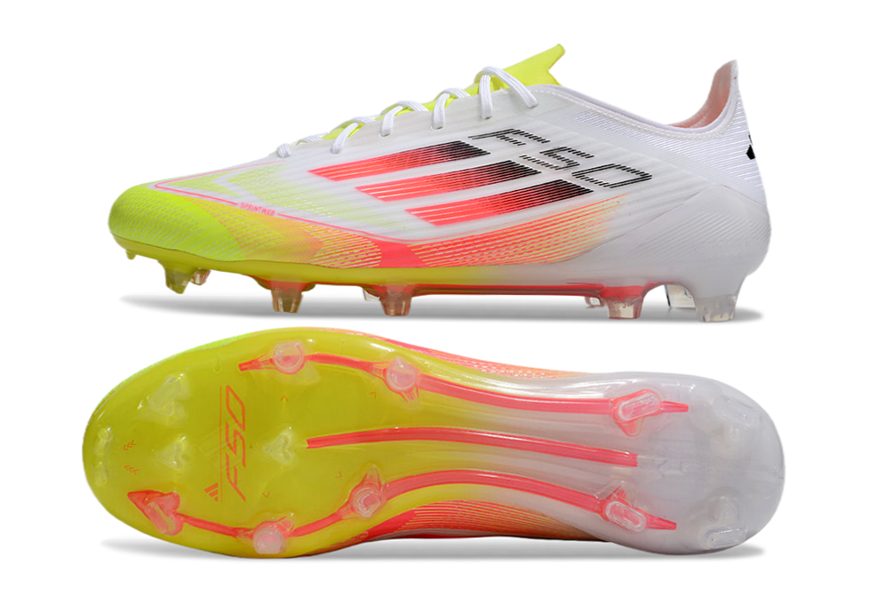 adidas F50 Elite FG Soccer Football Shoes Cleats WHT-BLK