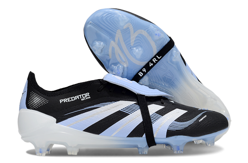 adidas 25 Predator Elite Tongue FT FG  Soccer Boots Cleats Shoes WHT-RED