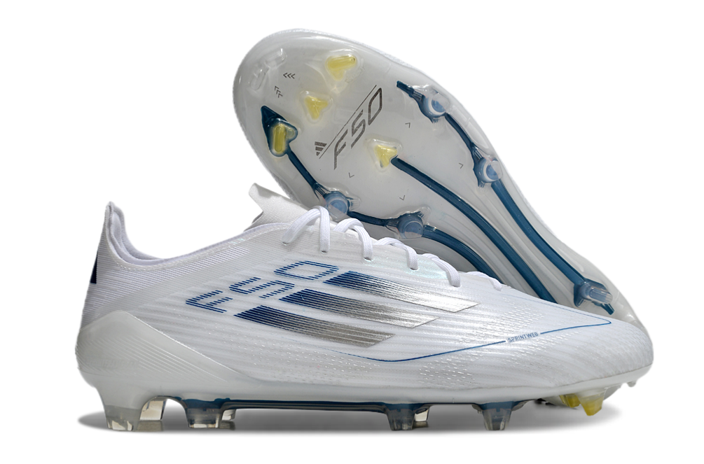 adidas F50 Elite FG Soccer Football Shoes Cleats WHT-BLK