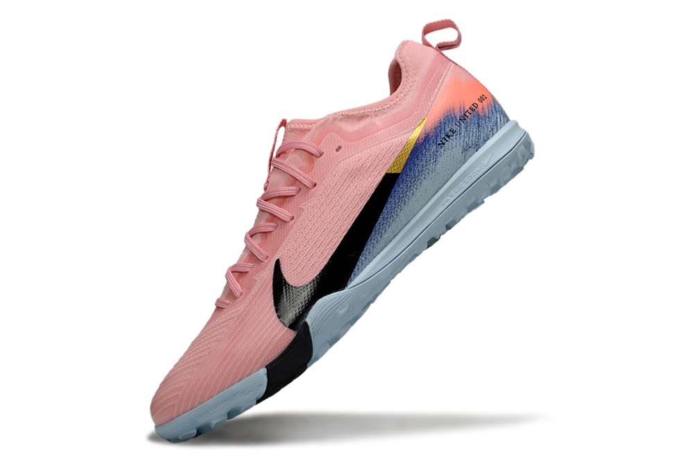 Nike Air Zoom Mercurial Vapor 15 Pro TF - Professional Turf Soccer Cleats Boots Shoes-GRN-PNK-ORG