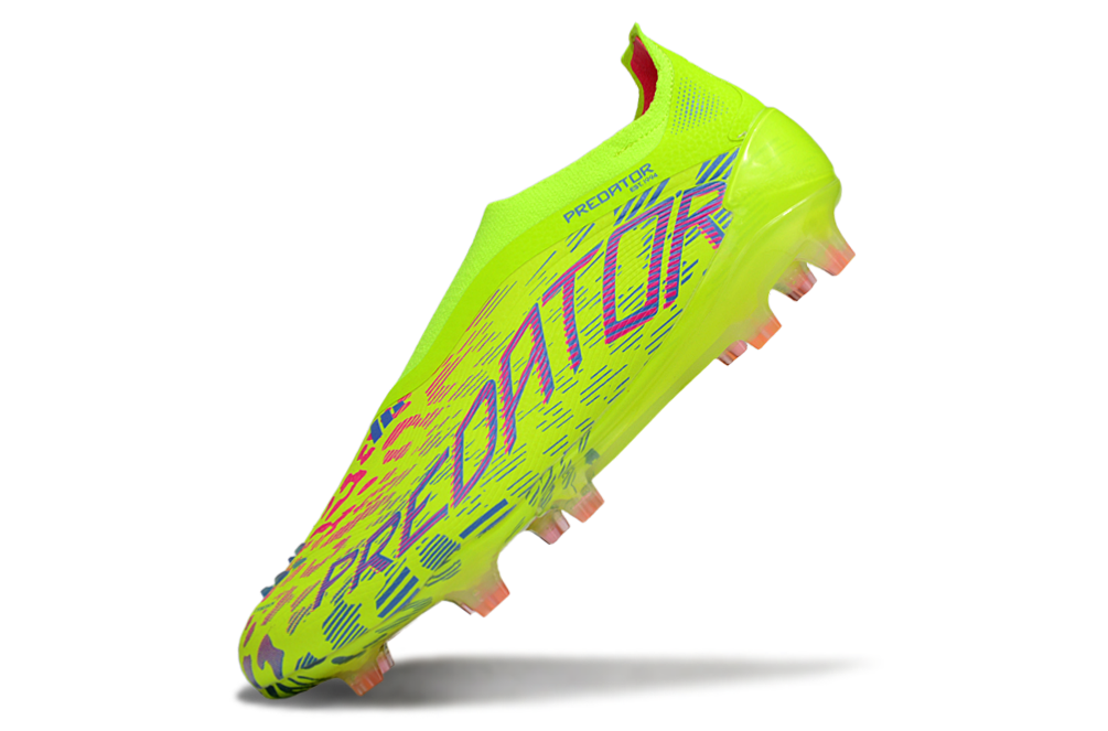 adidas Predator 24 Elite Laceless FG  Soccer Boots Cleats Shoes WHT-BLK