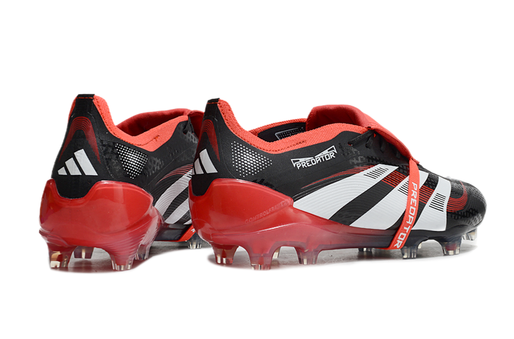 adidas 25 Predator Elite Tongue FT FG  Soccer Boots Cleats Shoes WHT-RED