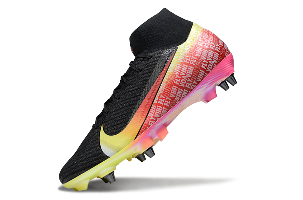 Nike Air Zoom Mercurial Superfly 9 (IX) Elite SG-Pro Anti-Clog Football Soccer Cleats Shoes Boots BLK-PNK