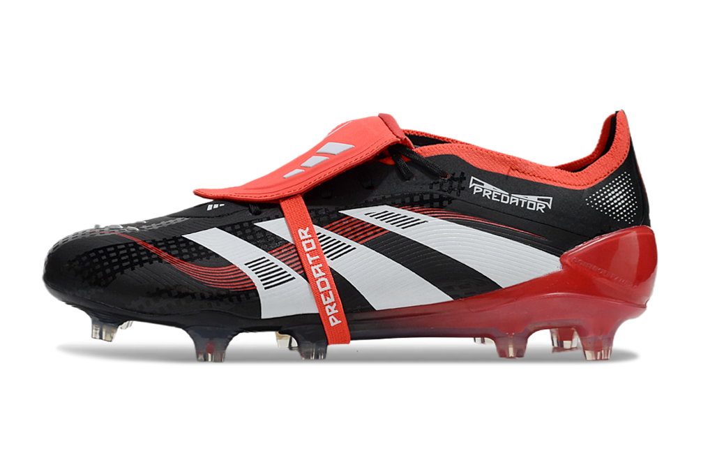 adidas 25 Predator Elite Tongue FT FG  Soccer Boots Cleats Shoes WHT-RED