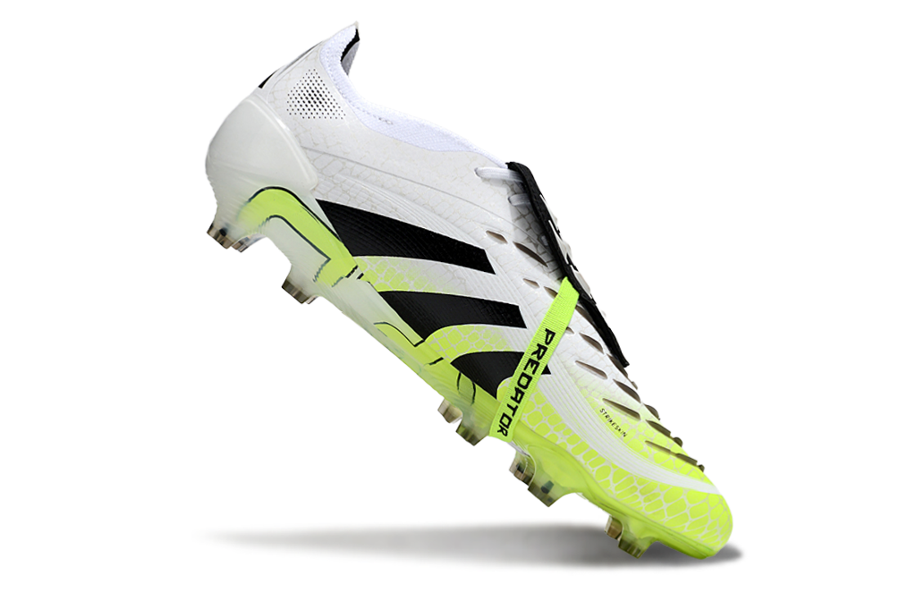 adidas 25 Predator Elite Tongue FT FG  Soccer Boots Cleats Shoes BLK-WHT