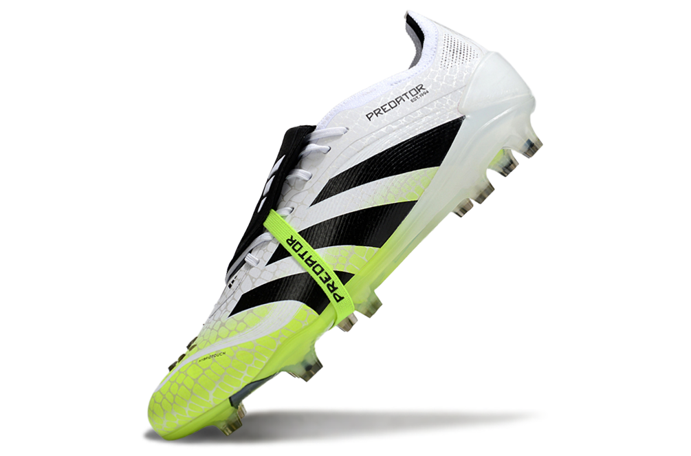 adidas 25 Predator Elite Tongue FT FG  Soccer Boots Cleats Shoes BLK-WHT