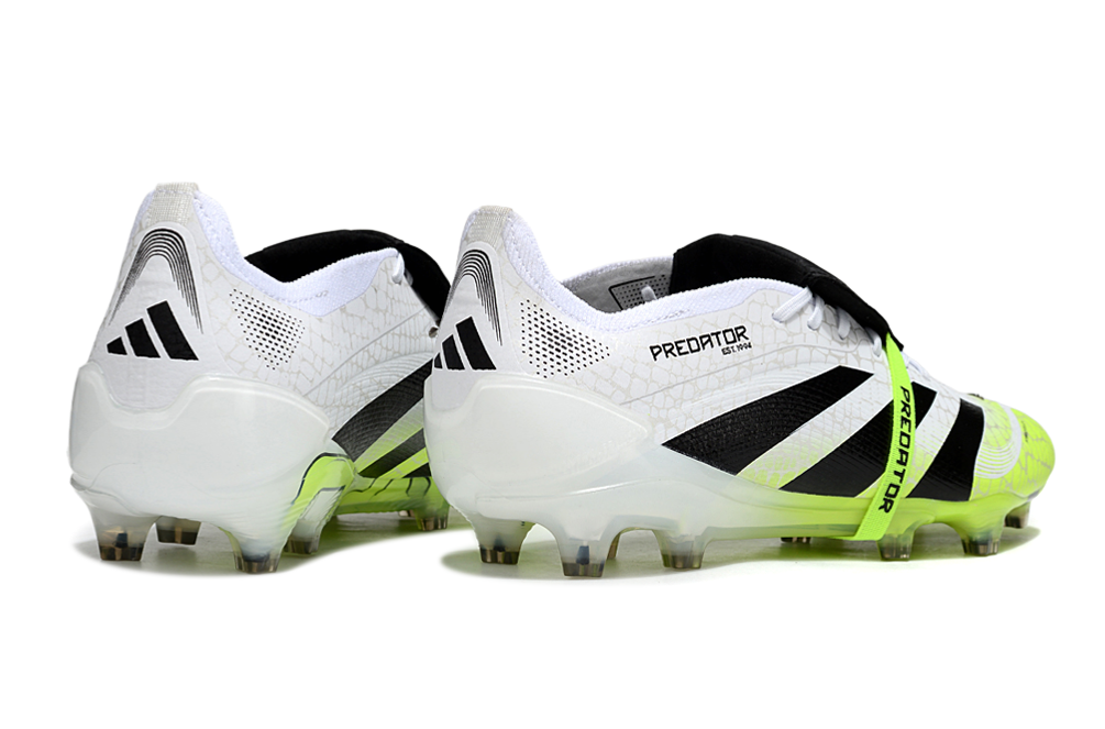 adidas 25 Predator Elite Tongue FT FG  Soccer Boots Cleats Shoes BLK-WHT
