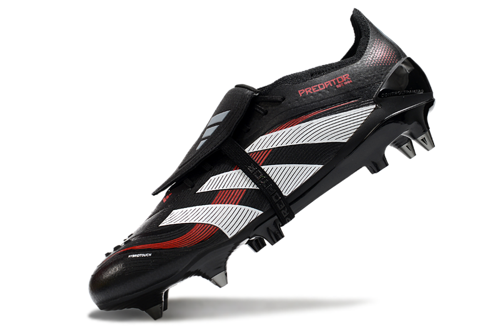 adidas 25 Predator Elite Tongue FT FG  Soccer Boots Cleats Shoes BLK-WHT
