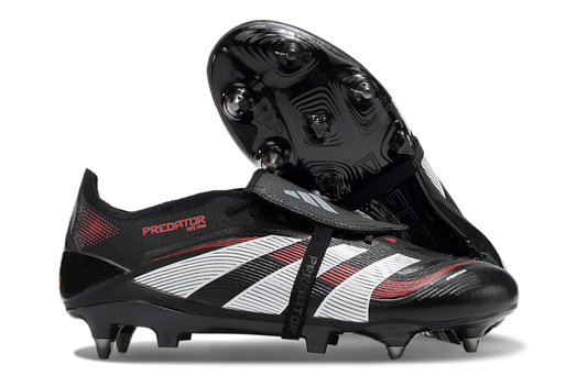 adidas 25 Predator Elite Tongue FT FG  Soccer Boots Cleats Shoes BLK-WHT