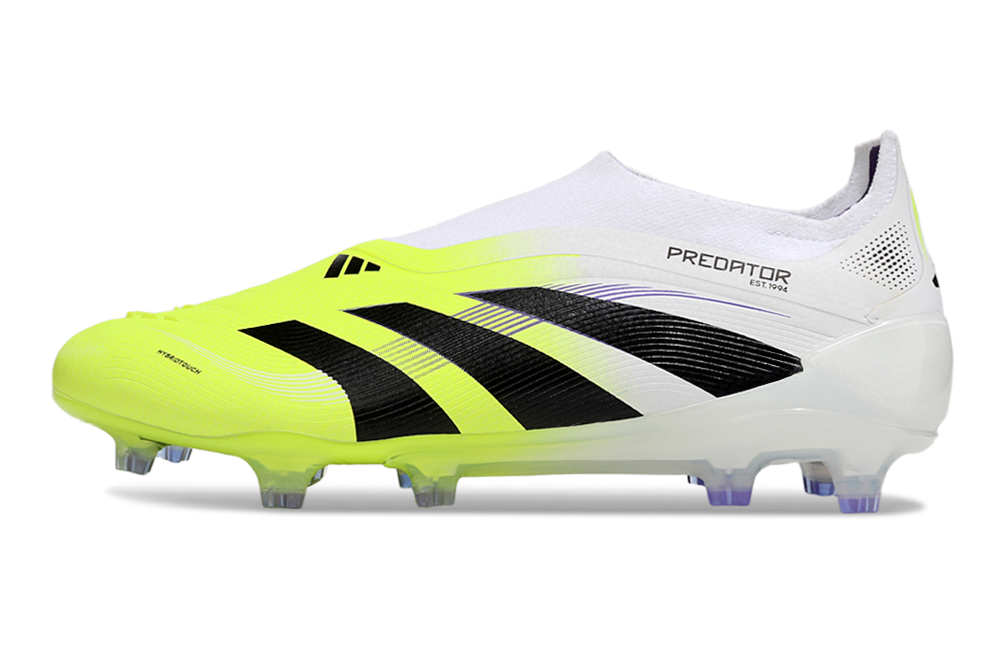 adidas Predator 24 Elite Laceless FG  Soccer Boots Cleats Shoes GRN-BLK