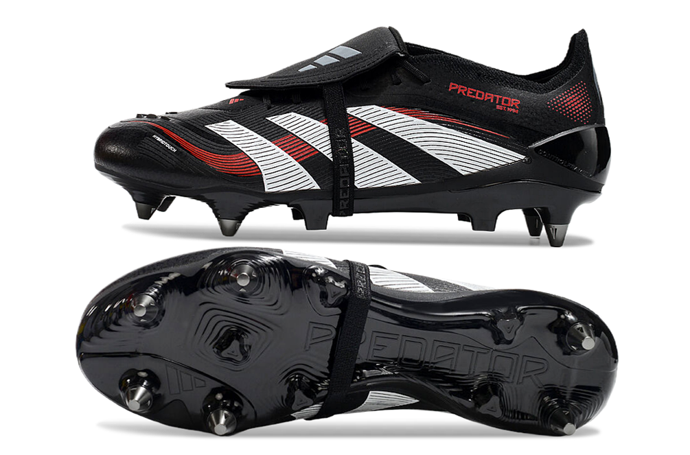 adidas 25 Predator Elite Tongue FT FG  Soccer Boots Cleats Shoes BLK-WHT