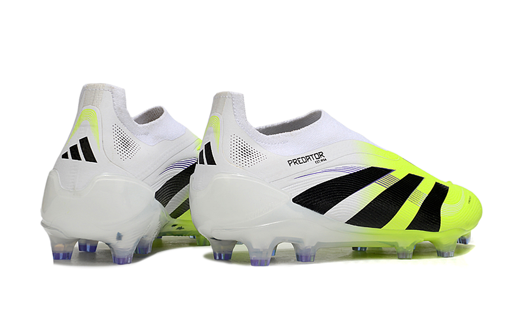 adidas Predator 24 Elite Laceless FG  Soccer Boots Cleats Shoes GRN-BLK