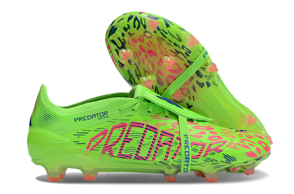 adidas 25 Predator Elite Tongue FT FG  Soccer Boots Cleats Shoes BLK-WHT