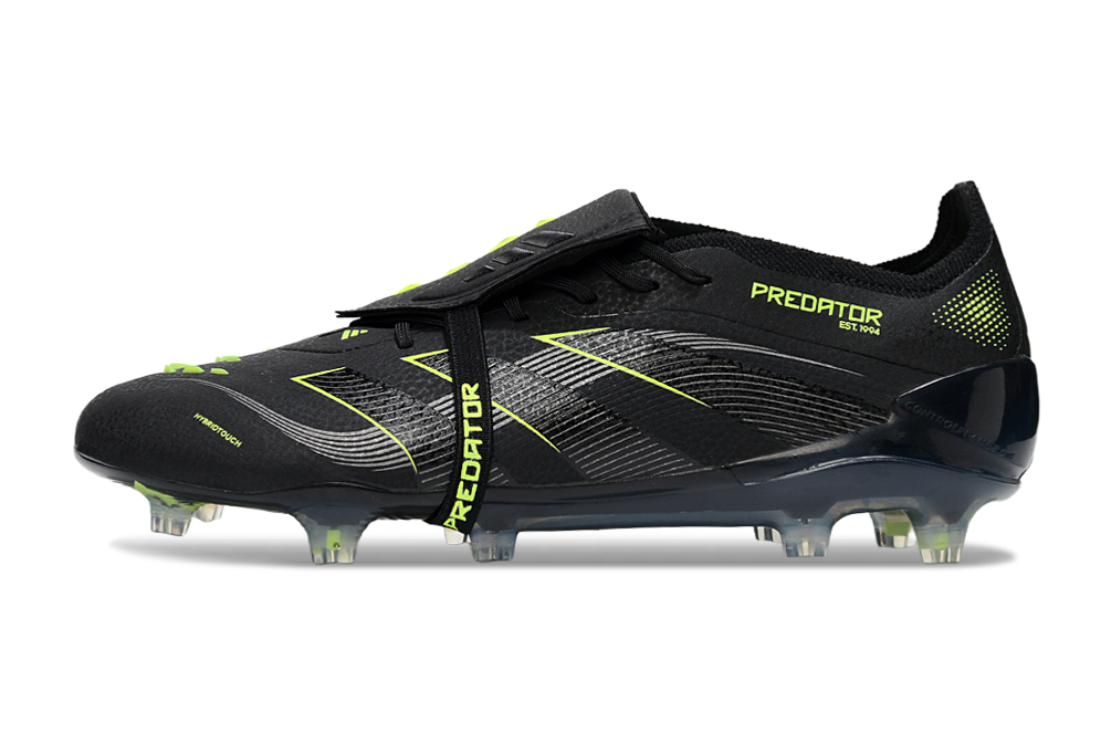adidas 25 Predator Elite Tongue FT FG  Soccer Boots Cleats Shoes BLK-WHT