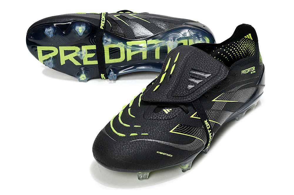 adidas 25 Predator Elite Tongue FT FG  Soccer Boots Cleats Shoes BLK-WHT