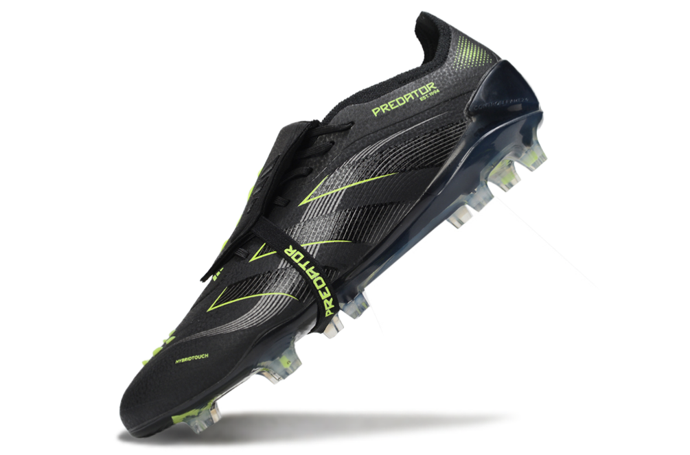 adidas 25 Predator Elite Tongue FT FG  Soccer Boots Cleats Shoes BLK-WHT