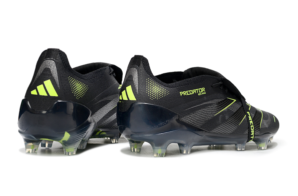 adidas 25 Predator Elite Tongue FT FG  Soccer Boots Cleats Shoes BLK-WHT
